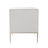 Pearl 2 - Drawer Nightstand in Silver