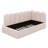 Twin Size Upholstered Daybed With Scallop-Shaped Guardrail And Storage, Velvet Sofa Bed, Metal Slatted Frame-1250556201