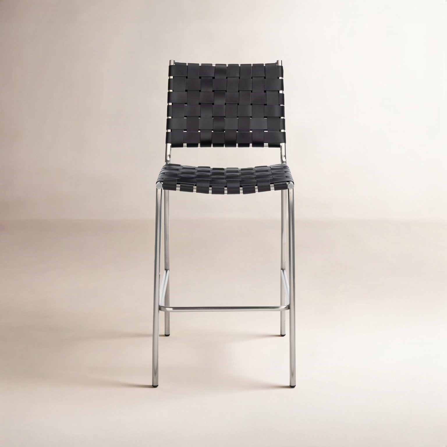 Ryland 26" Bar Stool, Sliver, Black