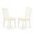 9 Piece Dining Room Set Includes a Rectangle Kitchen Table with Butterfly Leaf and 8 Linen Fabric Dining Chairs, Linen White-1266675455-1266675452-1268764386