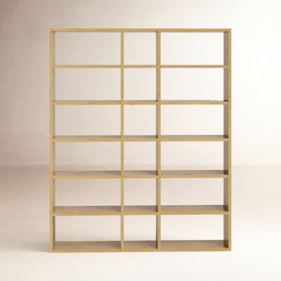 Araeya Wide Geometric Bookcase