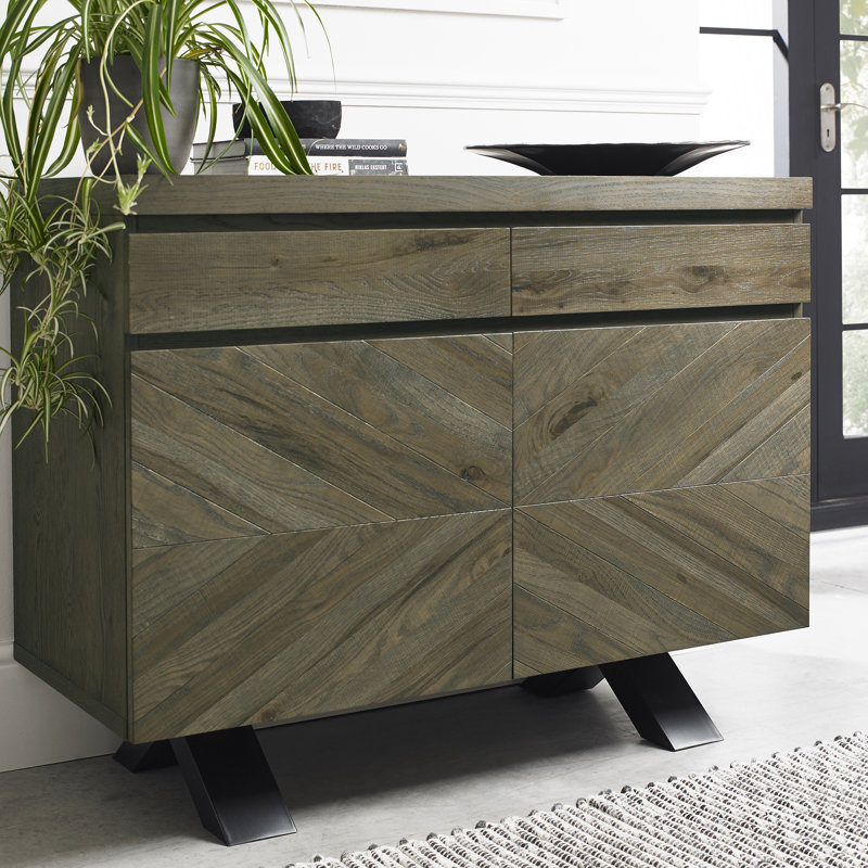 Aries 110cm Sideboard, Fumed Oak