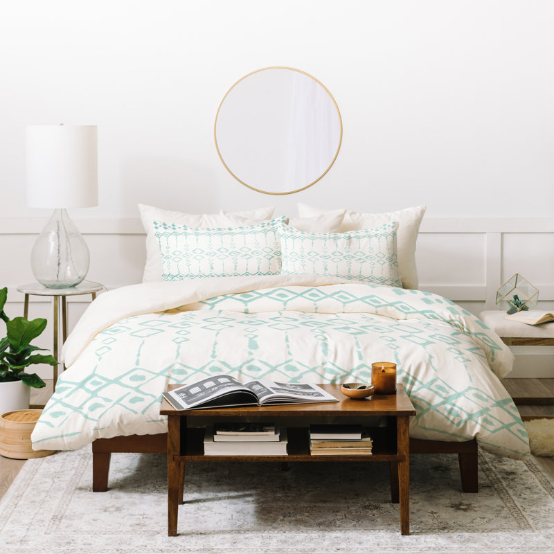 Ensemble de housse de couette, Housse de couette double / grand + 2 taies décora