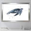 «Navy Ink Turtle II», reproduction de peinture à l'aquarelle sur toile tendue-32003041-32140743