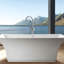 Robinet de baignoire autoportant et douche à main Modern Glisten