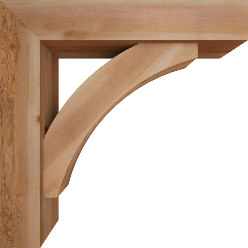 Support à blocs l 7 1/2 po x P 34 po x H 34 po Thorton avec support décalé, cèdre rouge de l'Ouest, 34 x 34