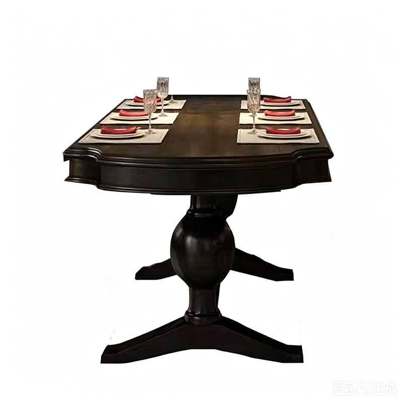 Table de salle à manger Vintage Vintage, H 29,92 po x l 62,99 po x P 31,5 po