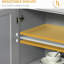 Armoire de rangement moderne grise - pour une organisation de cuisine efficace avec portes, tiroir et tablettes réglables