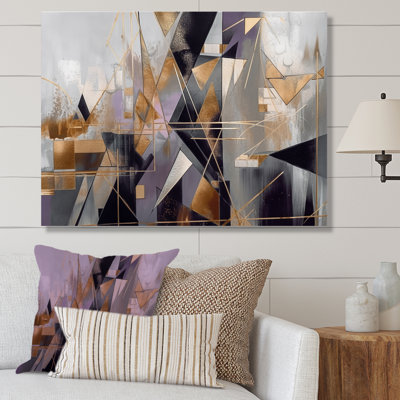 «Soft Color Composition III», art mural moderne sur toile géométrique
