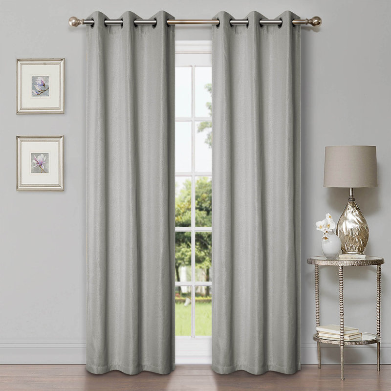 Panneau de rideau obscurcissant 100% polyester, Guimauve, L 42 po x L 108 po