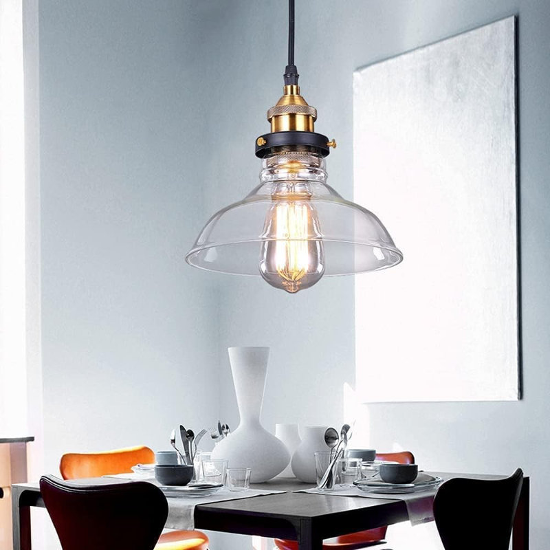 Modern Pendant Ceiling Light Elegant Shade Fixture for Bedroom & Home