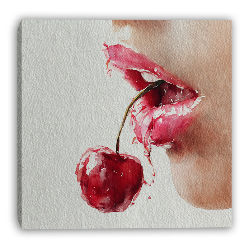«Falling Cherry», art mural sur toile tendue, L 20 po x H 20 po x P 1,5 po