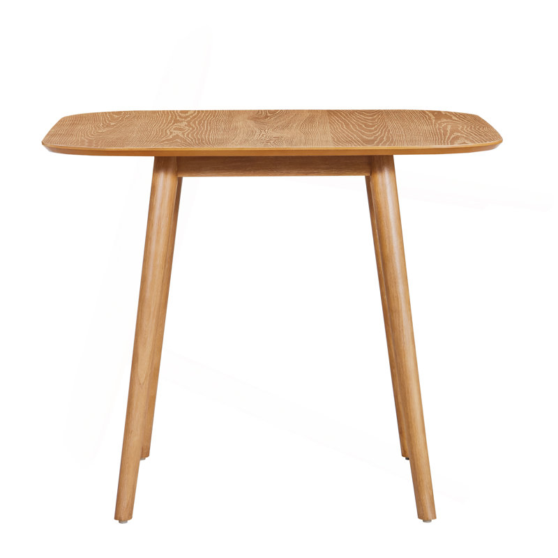 Modern Contemporary Square Dining Table, Natural