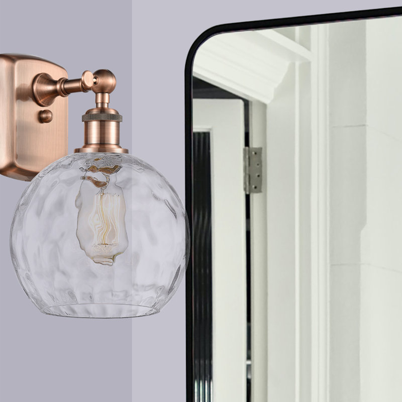 Applique murale 1 lumière 8 po Shauna, Led, Cuivre antique