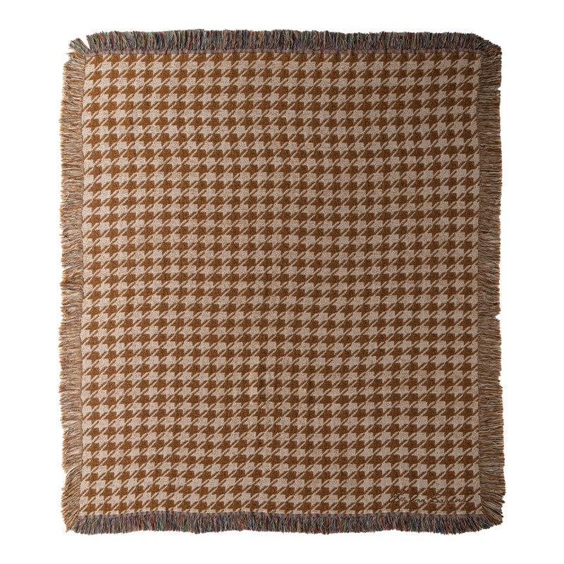 Tapisserie tissée à la main « Flammes » de Manual Woodworkers & Weavers, 127 x 152 cm, 100 % coton, qualité héritage.