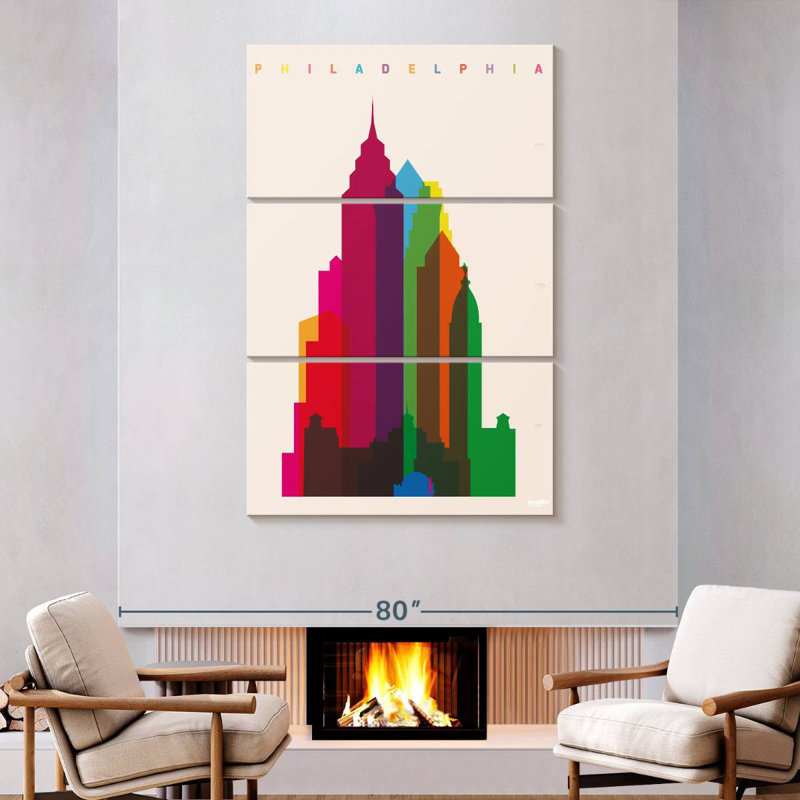 Nicci Vibrant Philadelphia, H 74 po x l 48 po