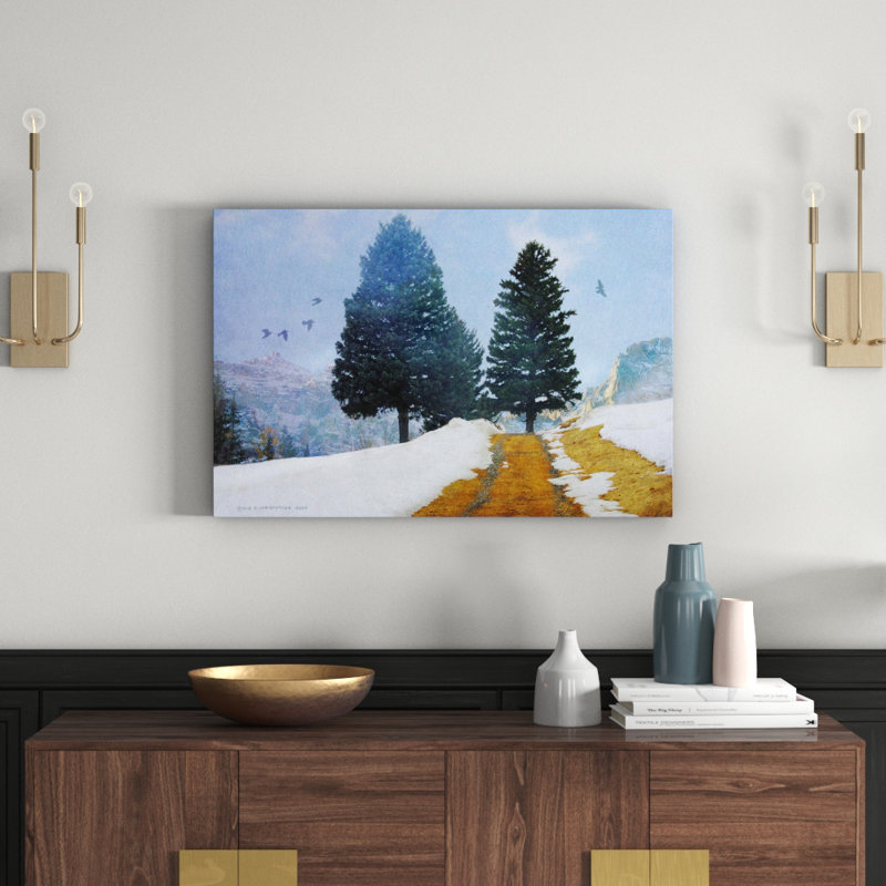 Mountain Road by Chris Vest - Wrapped Canvas Print, 61cm H x 91cm W x 3.8cm D
