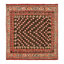 Rug & Kilim’S Tribal Style Square Rug In Brown And Red With Floral Patterns