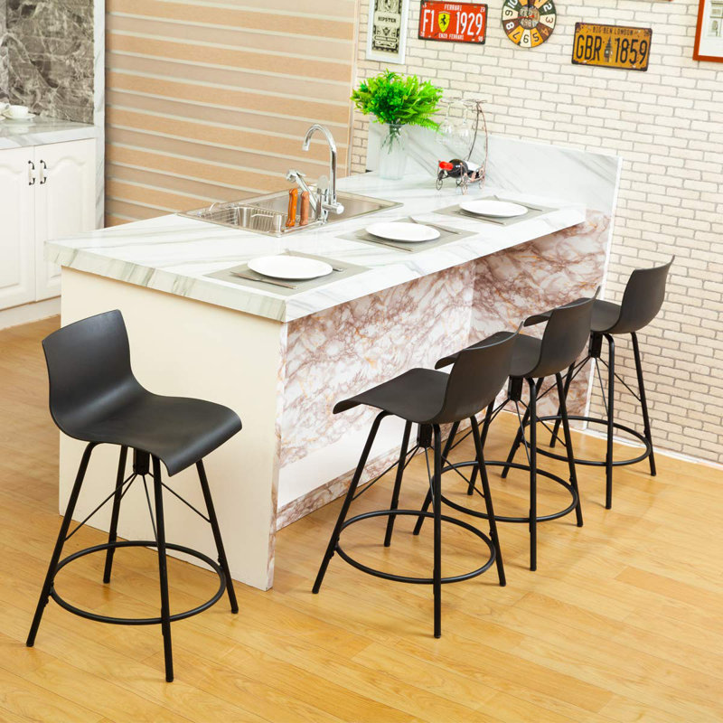 Brettly Counter Stool, Gray, Counter Stool (26" Seat Height)