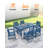 SeeHill HDPE Dining Chair Set of 4, Outdoor Dining Chair with Deep Seating, All Weather HDPE Patio Dining Chairs, Ergonomic Outdoor Chairs Furniture for Backyard, Poolside, Garden, Deck-1965396722
