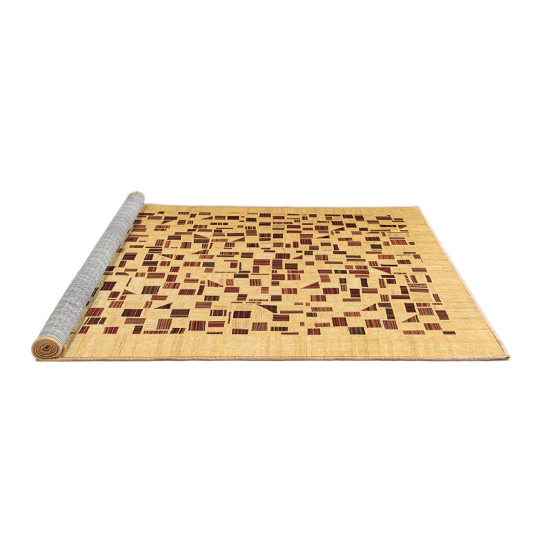 Washable Southwestern Indoor Rug, Square 3'