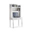 Bureau blanc rectangulaire en bois massif-1398854055