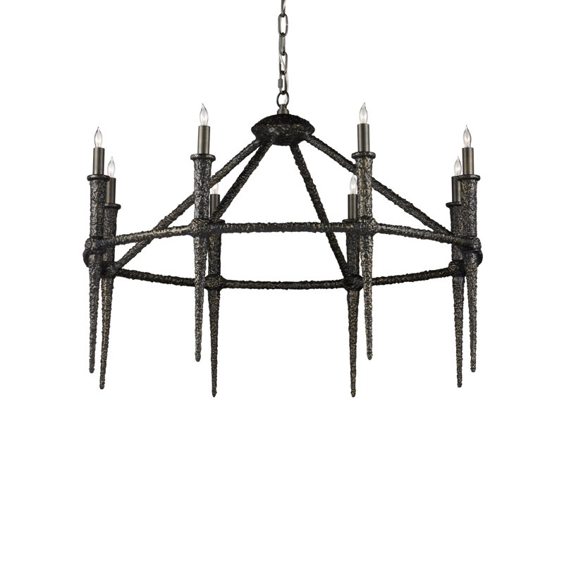Blackthorn 8 - Light Cast Aluminum Chandelier