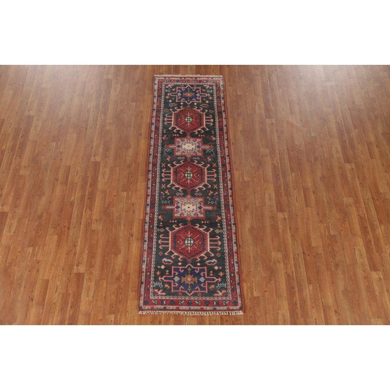 Tapis de couloir indien fait à la main 2 x 8 po