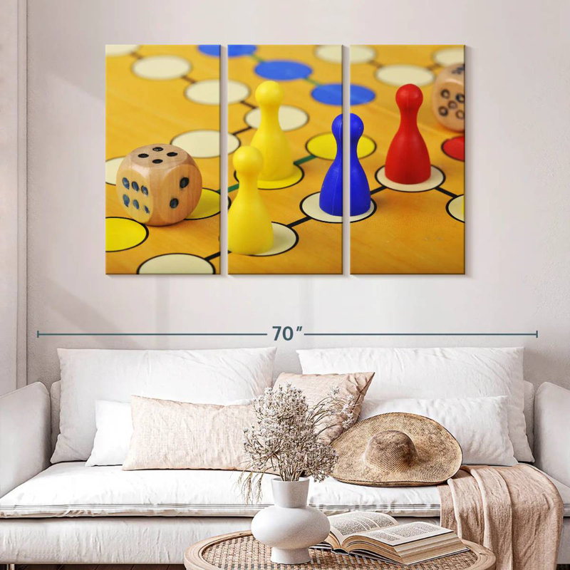 Senne Ludo Game, 32" H x 50" W