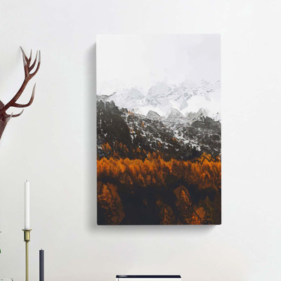 Orange Forest In Italy In Abstract - Wrapped Canvas Painting