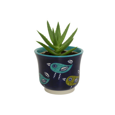 Home&Manor Ceramic Planter Multicolor
