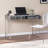 Ganessa Glass Top Metal Base Writing Desk