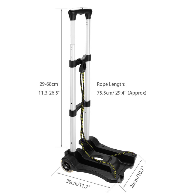 Chariot à main pliable d'une capacité de 80 lb