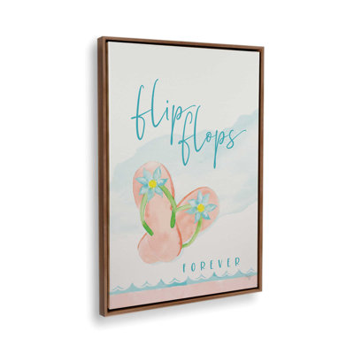 «Flip Flops Forever» par Mollie B., reproduction d'art