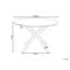 Round Metal Base Dining Table-451403171