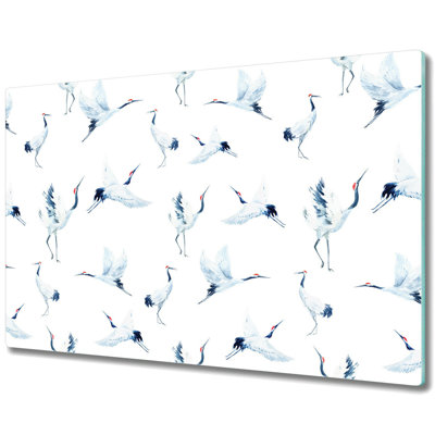 Nebraska Irregular Birds Crane Chopping Board