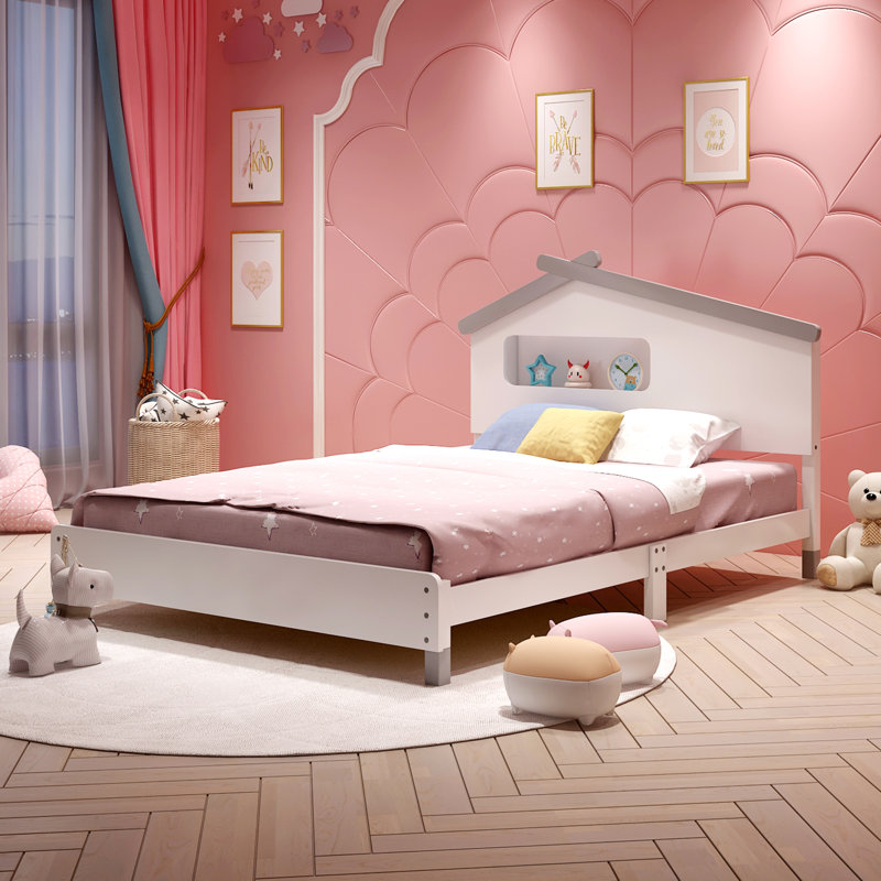 Isabelle &amp; Max™ Full Size Bed Frame With House-Shaped Headboard 