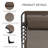 Outsunny Reclining Chaise Lounge Chair, Portable Sun Lounger, Folding Camping Cot, With Adjustable Backrest And Removable Pillow, For Patio, Garden, Beach, Brown-2021279909
