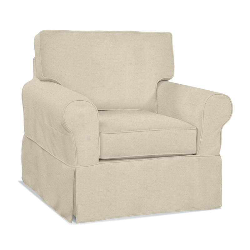 Bedford Upholstered Accent Chair, Ivory Crypton Performance; 0886-91