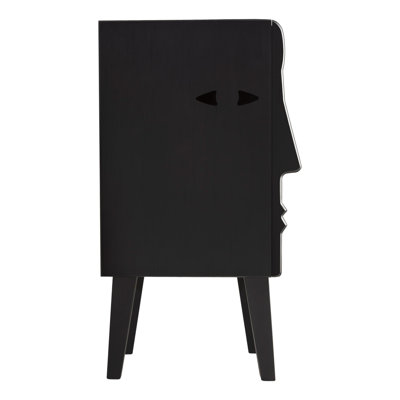 44cm W Solid Wood Bedside Table
