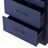 Modern 83.7inch High Kitchen Pantry, Freestanding Tall Kitchen Hutch with Faux Marble Top, Display Cupboard Cabinet with 5 Storage Drawers and Adjustable Shelf, Blue-541620720