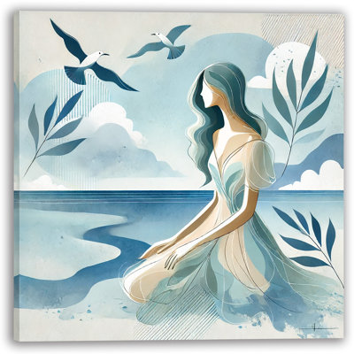 Art mural sur toile Peaceful Coastal Meditations
