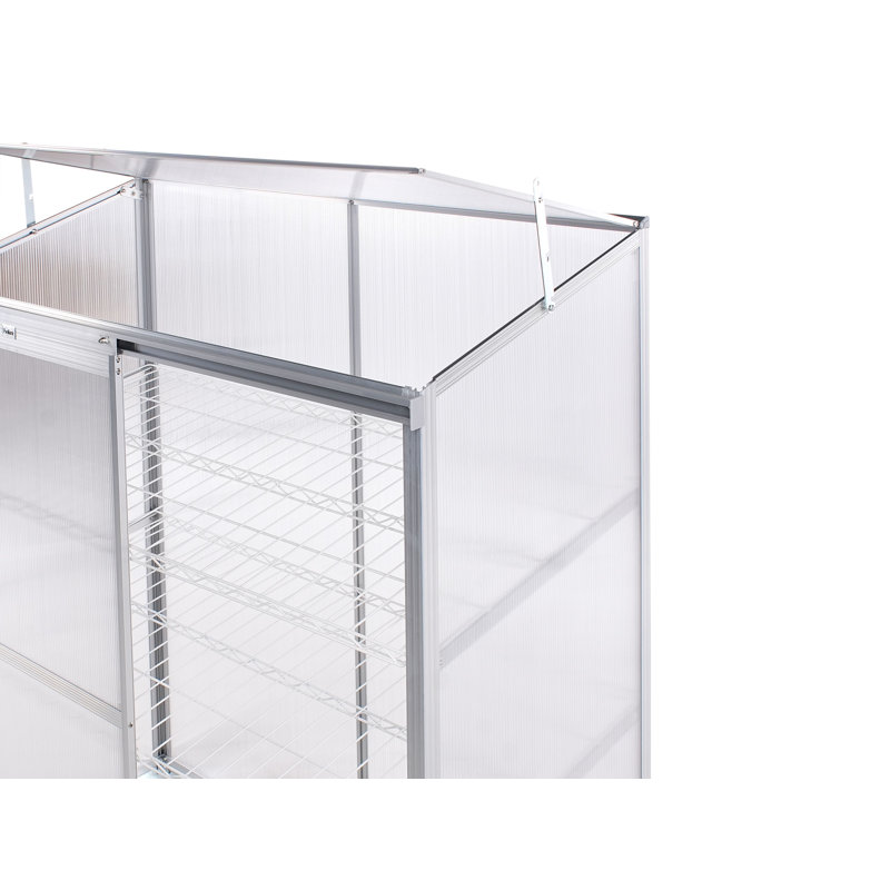 Balcony Greenhouse LECCE Silver 59 cm