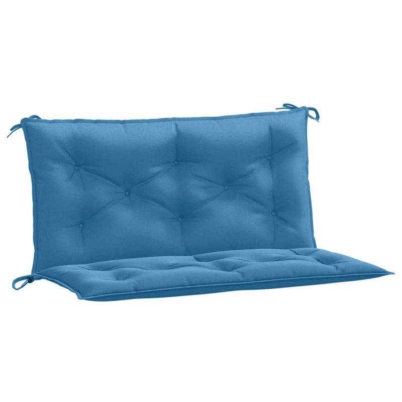 Garden Bench Cushion Melange Polyester, 39.4" W x 19.7" D, Blue