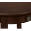 Table d'appoint, 2 niveaux, table de bout, table d'appoint, ronde, table de chevet, chambre à coucher, lampe, placage brun, transitionnel