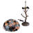 24.5"H Dowson Stained Glass Marvel Maple Table Lamp with Tree Trunk Base