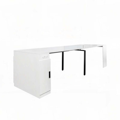 Extendable Dining Table with Outlet