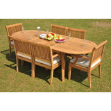 Aydan Outdoor 9 - Piece Teak Dining Set