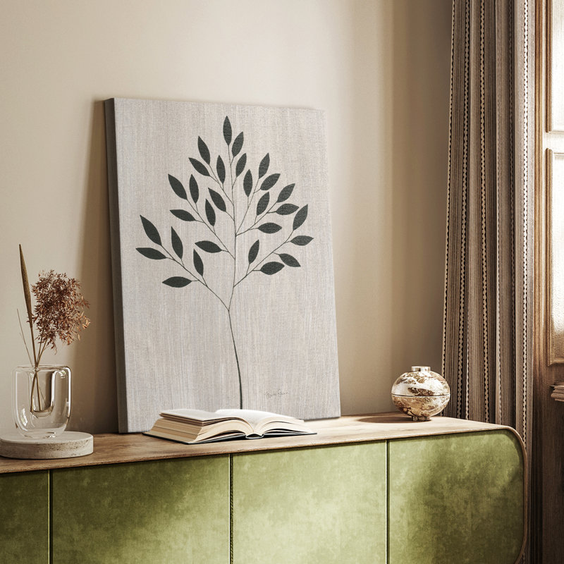 Feuilles et bois I - galerie Cavas sur mesure, H 27 po x l 18 po