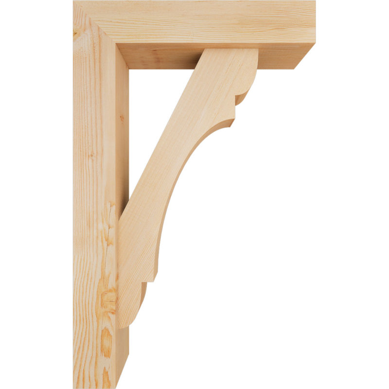 Olympic Block Offset Brace Bracket, 32 x 20, 5 1/2"W Douglas Fir (Smooth)